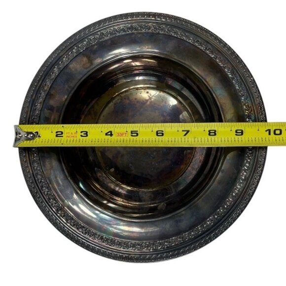 Vintage Reed & Barton #1203 Silverplated Candy Dish Nut Dish Serving Bowl 9.75" - Picture 6 of 6